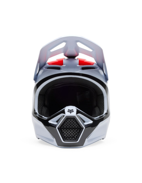 Casque cross Fox Spring 2025 V1 Flow - Blanc Rouge