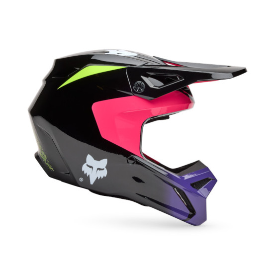 Casque cross enfant Fox Spring 2025 V1 Elevated - Rose