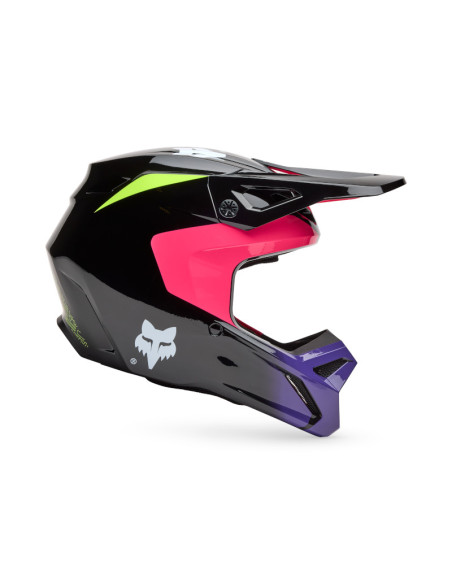 Casque cross enfant Fox Spring 2025 V1 Elevated - Rose