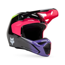 Casque cross enfant Fox Spring 2025 V1 Elevated - Rose 2