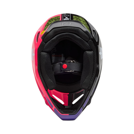 Casque cross enfant Fox Spring 2025 V1 Elevated - Rose