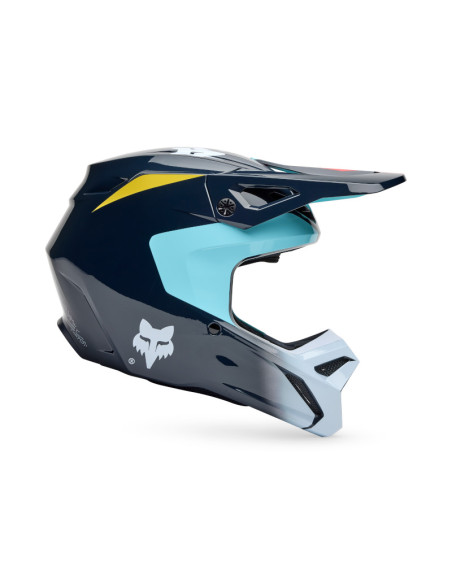 Casque cross enfant Fox Spring 2025 V1 Elevated - Bleu