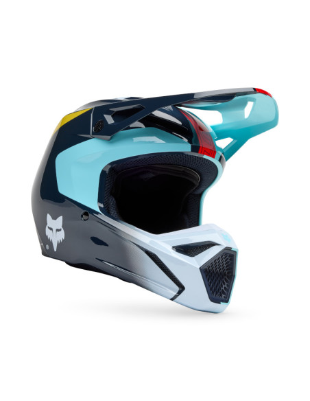 Casque cross enfant Fox Spring 2025 V1 Elevated - Bleu