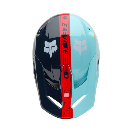 Casque cross enfant Fox Spring 2025 V1 Elevated - Bleu