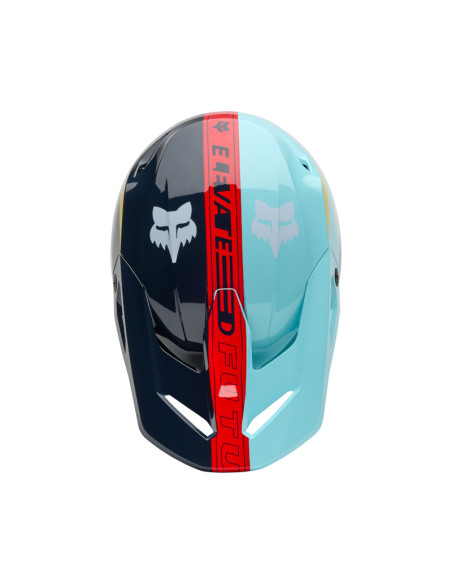 Casque cross enfant Fox Spring 2025 V1 Elevated - Bleu