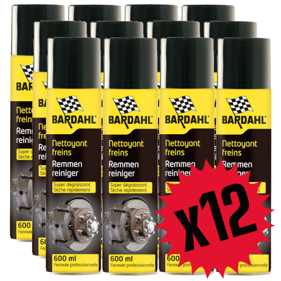 Pack 12 Nettoyants frein BARDAHL 600ml
