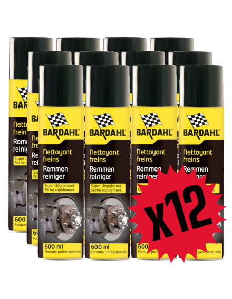 Pack 12 Nettoyants frein BARDAHL 600ml