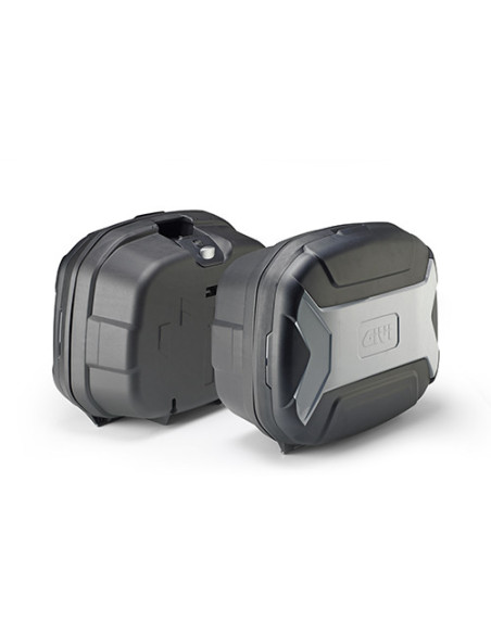 Paire valises Latérales Givi Monokey Trekker evo 35 Litres - Gris