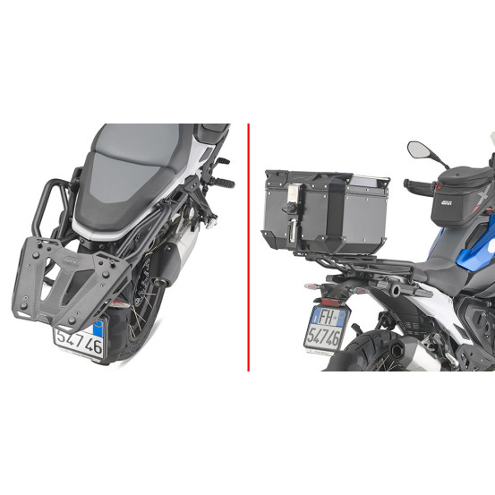 Support top case Givi Monokey/Monolock sur support ou poignées d'origine BMW R 1300 GS 2024
