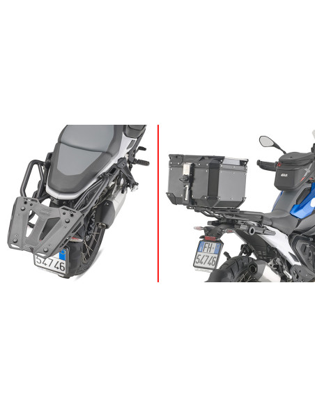 Support top case Givi Monokey/Monolock sur support ou poignées d'origine BMW R 1300 GS 2024
