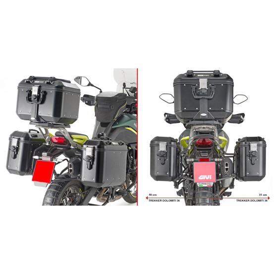 Supports valises Givi Monokey Benelli TRK 702/X 2023