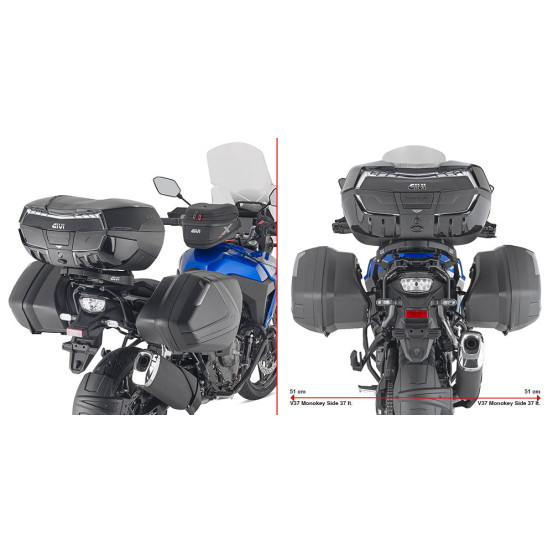 Supports valises Givi pour V35/V37 Suzuki V-STROM 800 DE 2023