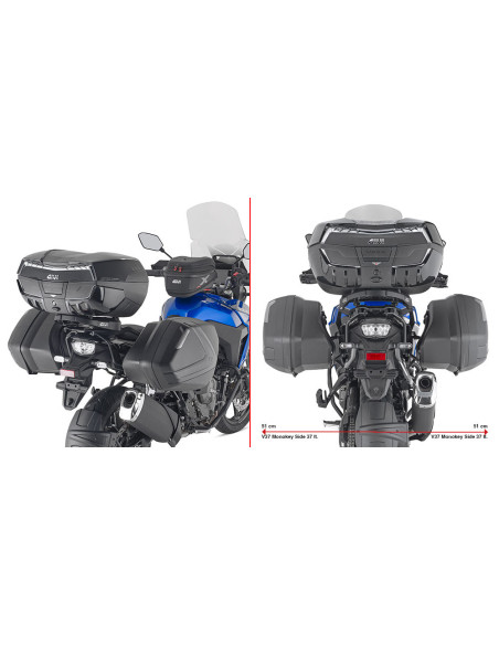 Supports valises Givi pour V35/V37 Suzuki V-STROM 800 DE 2023