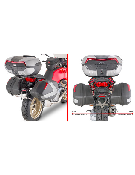 Supports valises Givi pour V35/V37 Moto Guzzi V100 MANDELLO 1000 2022