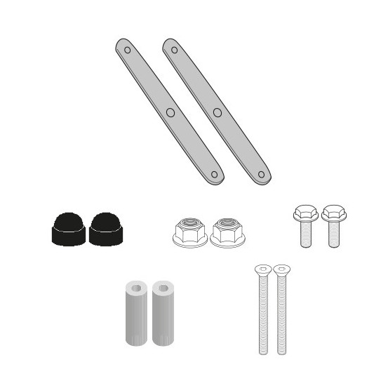 Kit de fixation bulle Givi 6711DT Aprilia SR GT 125 - 200 2022 - 2024