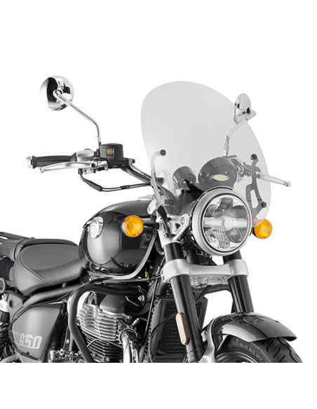 Bulle Givi Royal Enfield SUPER METEOR 650 2023 - Incolore