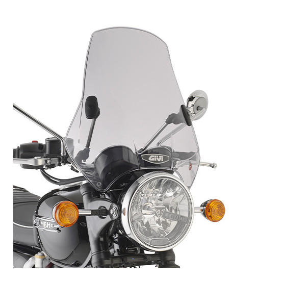 Pare brise universel Givi 2 points de fixation - Fumé