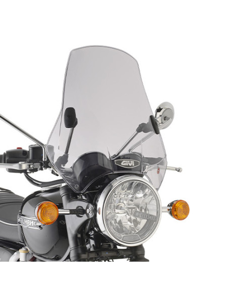 Pare brise universel Givi 2 points de fixation - Fumé