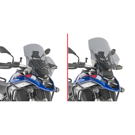 Bulle Givi BMW R 1300 GS 2024 sans radar - Fumée
