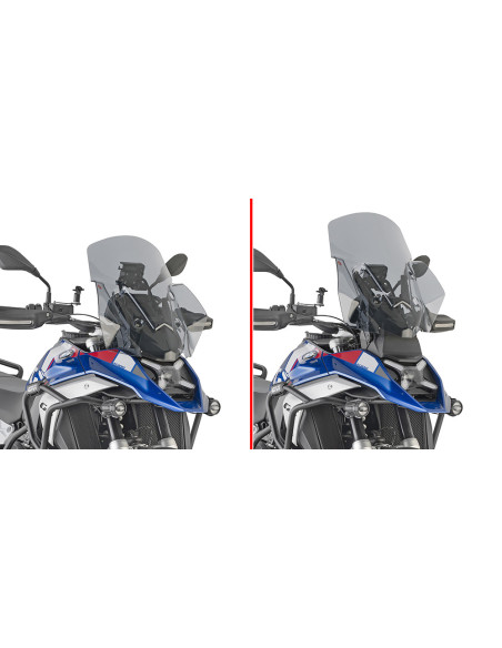 Bulle Givi BMW R 1300 GS 2024 sans radar - Fumée