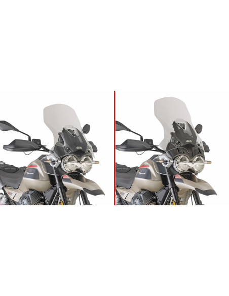 Bulle Givi Moto Guzzi V85TT 2024 - Incolore