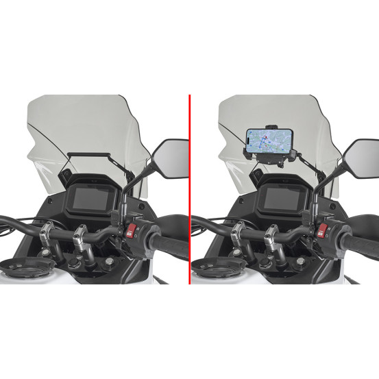 Support Givi pour smartphone et GPS Honda XL 750 Transalp 2023 - 2024