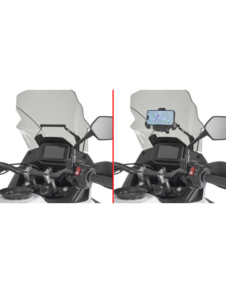 Support Givi pour smartphone et GPS Honda XL 750 Transalp 2023 - 2024