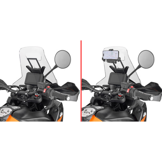 Support Givi pour smartphone et GPS KTM 890 Adventure 2023
