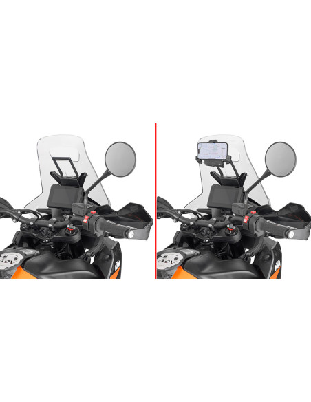 Support Givi pour smartphone et GPS KTM 890 Adventure 2023