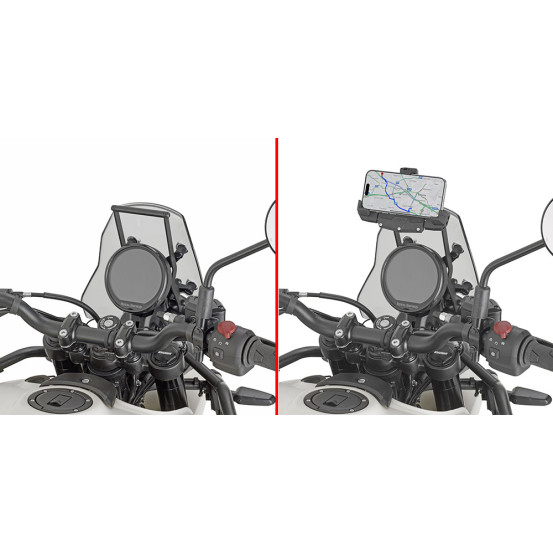 Support Givi pour smartphone et GPS Royal Enfield 450 Himalayan 2024