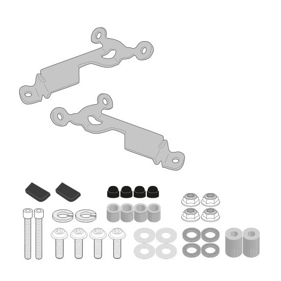Kit de fixation bulle Givi 2166A Honda CB 750 HORNET 2023