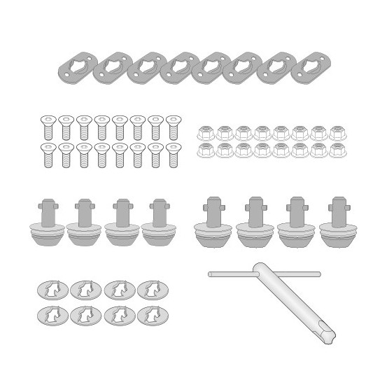 KIT démontage rapide supports valises Givi PLOS5108CAM/MK