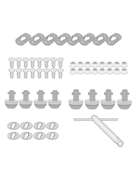 KIT démontage rapide supports valises Givi PLOS5108CAM/MK