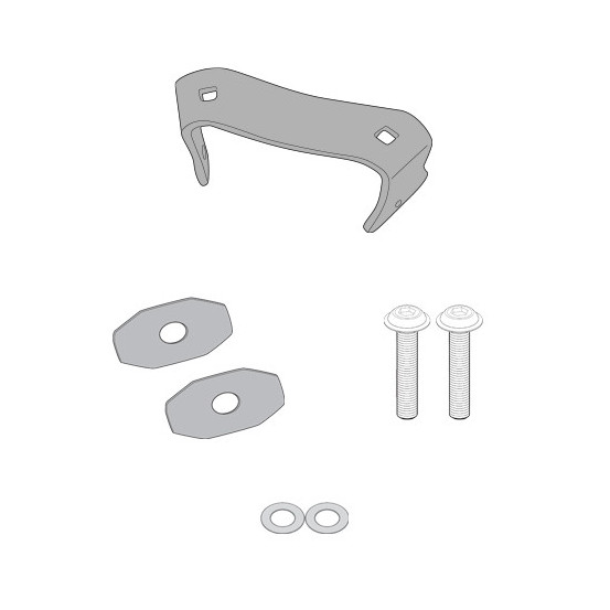 Kit de fixation Givi pour support PLO5145MK/CAM sans le support top case