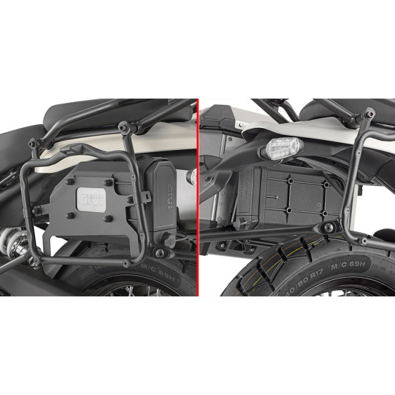 Kit de fixation Tool Box Givi S250 pour support valise PL9059 Royal Enfield 450 Himalayan 2024