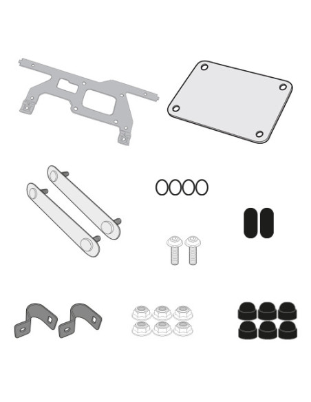 Kit de fixation Tool Box Givi S250 pour support valise PLOS5108CAM BMW R 1200 GS Adventure 2014 - 2018