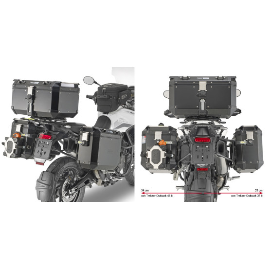 Supports valises Givi PLO6425CAM Triumph Tiger 900 2020 - 2024