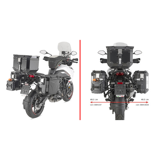 Supports valises Givi PLOS8717CAM Benelli TRK702/X 2023