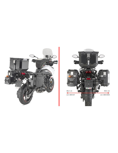 Supports valises Givi PLOS8717CAM Benelli TRK702/X 2023