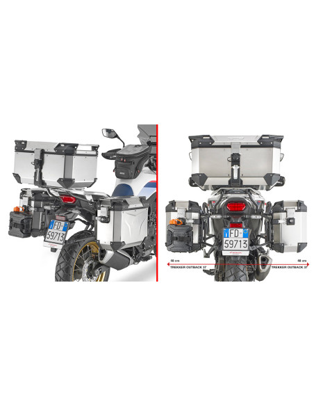 Supports valises Givi PLO1201CAM Honda XL750 TRANSALP 2023