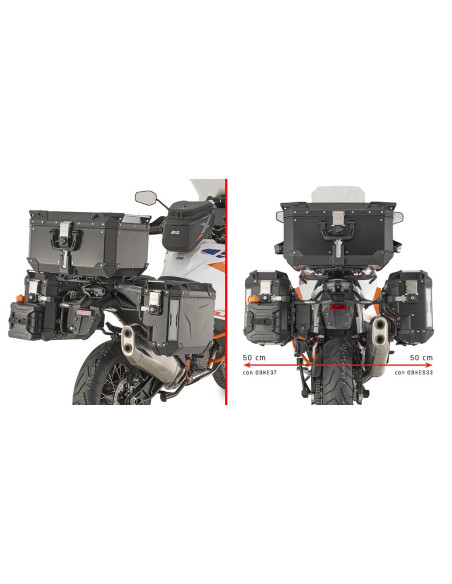 Supports valises Givi PLOS7713CAM KTM 1290 SUPER ADVENTURE R/S 2021 - 2024
