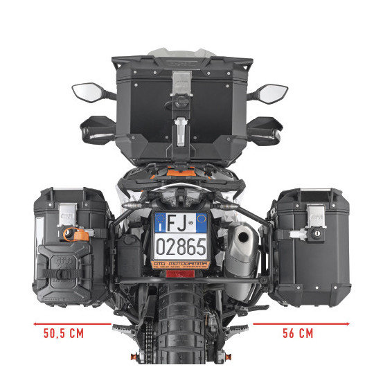 Supports valises Givi PLO7717CAM KTM 890 SMT 2023 790/R 2019 - 2020 - 890 ADV 2021 - 2023