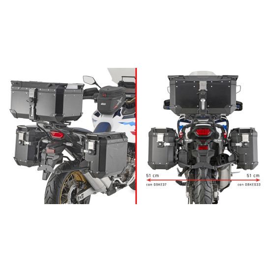 Supports valises Givi PLOS1178CAM AFRICA TWIN 2020 - 2024