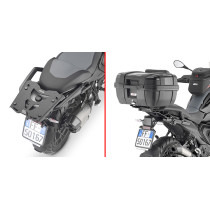 Support top case Givi Monokey sur support d'origine BMW R 1300 GS 2024 - Noir
