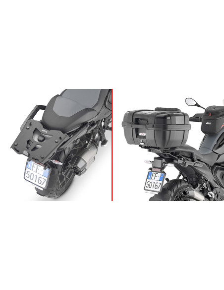 Support top case Givi Monokey sur support d'origine BMW R 1300 GS 2024 - Noir