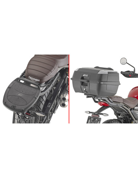 Support top case Givi Monolock Triumph Scrambler 400 X / Speed 400 2024