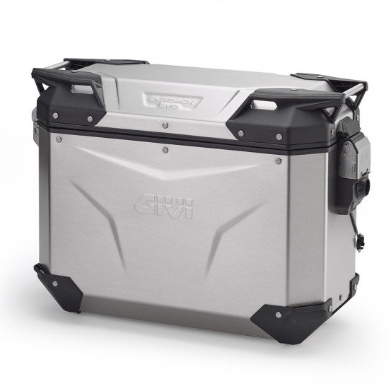 Valise latéral Givi Monokey CAM-SIDE OUTBACK EVO gauche 37 Litres sans barillet - Gris