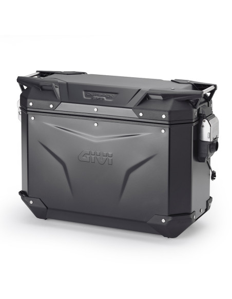 Valise latéral Givi Monokey CAM-SIDE OUTBACK EVO gauche 37 Litres sans barillet - Noir