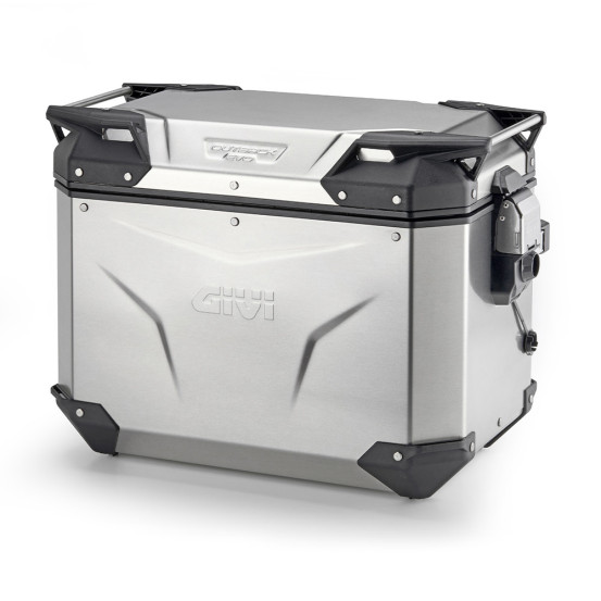 Valise latéral Givi Monokey CAM-SIDE OUTBACK EVO gauche 48 Litres sans barillet - Gris