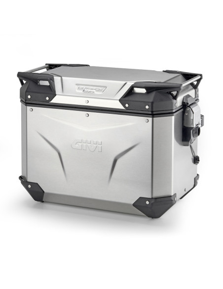 Valise latéral Givi Monokey CAM-SIDE OUTBACK EVO gauche 48 Litres sans barillet - Gris